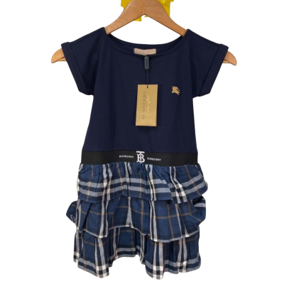 Burberry Kids New Tag Striped Size 8 Dresses & Skirts Navy Blue 