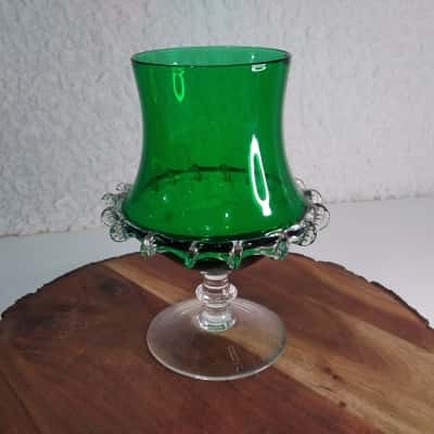 Italian Empoli Green Vase - Vintage