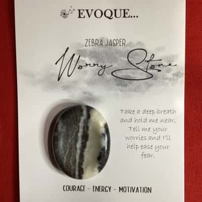 Worry Stone - Zebra Jasper