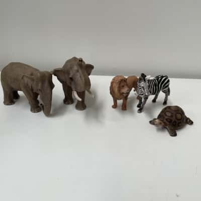 Schleich animals Safari toys x5