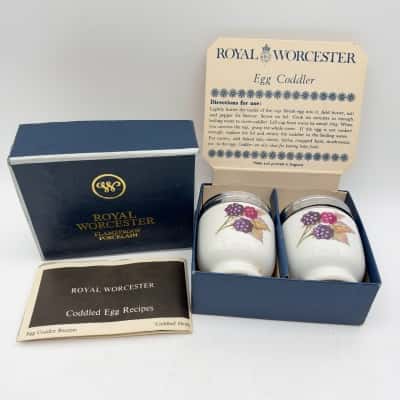 Vintage Royal Worcester Porcelain Egg Coddlers