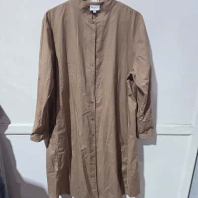  Bagruu Womens  Size XL Casual Dress Brown 