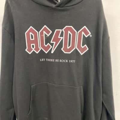 AC/DC Mens  Size L Hoodie Black  