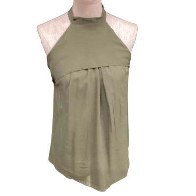 NEW - Country Road Womens  Size 6 Halter Neck Top Olive 