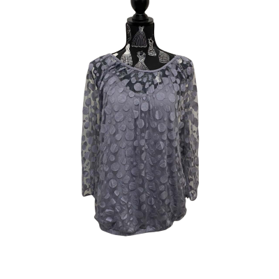 beme Womens  Size XS 3/4 Sleeve Top Grey BNWT