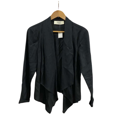Jacqui-E Womens  Size 10 Linen Cardigan Black  