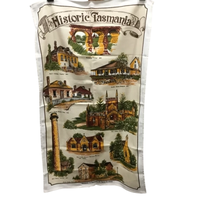 Historic Tasmania 100% Cotton Tea Towel