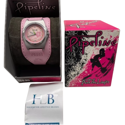  PINK Watch - Pipeline *made need battery *NEW still in box 