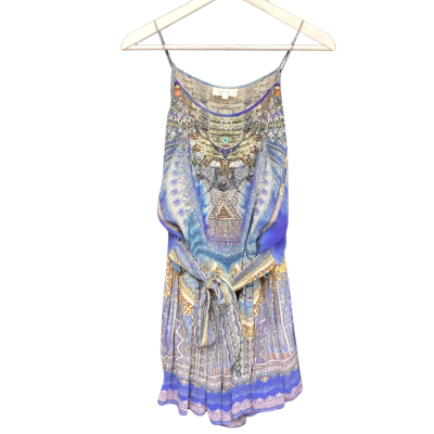 Camilla Womens  Size 1 Short Playsuit Blue 