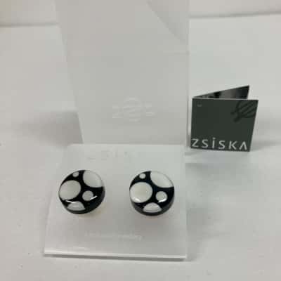 Mens Cufflinks Zsiska Black and White 
