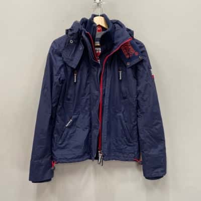 Superdry Japan Mens  Size S Hood Jacket Blue 