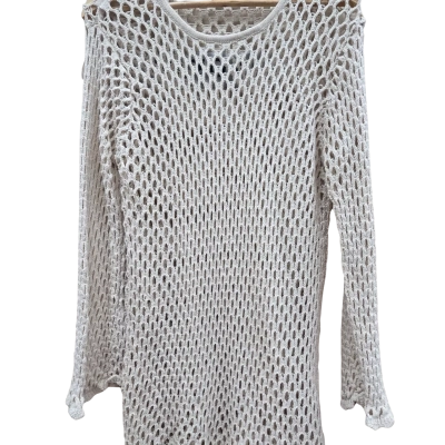 Ghanda Womens Beige Crochet Dress (11)