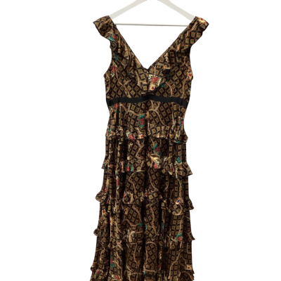  Womens  Size L Maxi Dress Multicoloured 