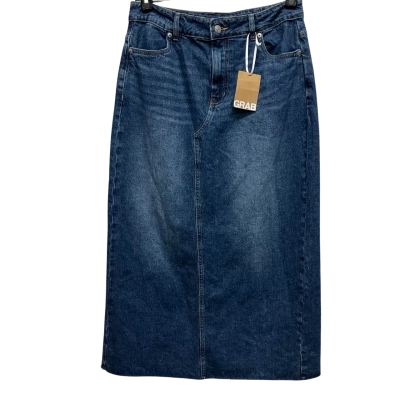 Grab DENIM Women's  Size 12 Denim / Midi Skirt Blue 