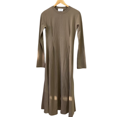 Caes Women's  Size S Long Sleeve Dress Taupe 