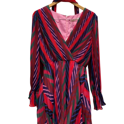 Talulah Womens Longsleeve Mini Dress Multicoloured size L 