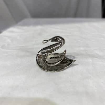 Silver(925) duck brooch