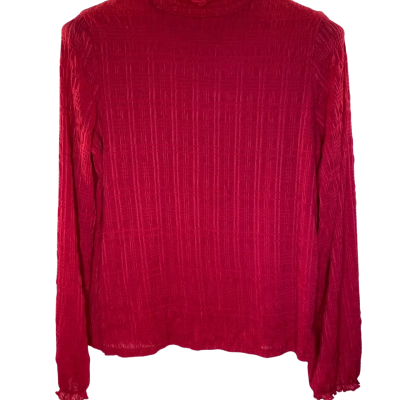 Contemporaine Womens  Size M Long Sleeve Top Red 
