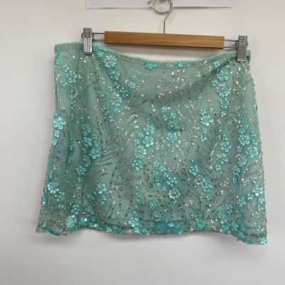 Pepper Mayo  Mint Kandi Mini Skirt  Size 14 