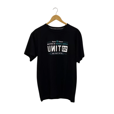 UNIT Mens T Shirt Size M Black  