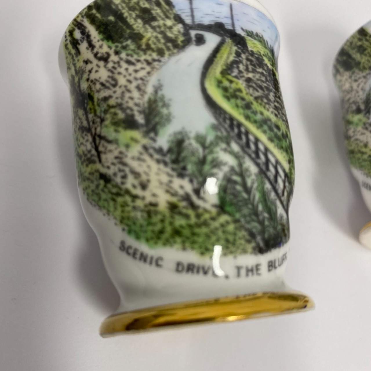 Vintage ROYAL STAFFORD Salt & Pepper Shakers YEPPOON QLD Souvenir