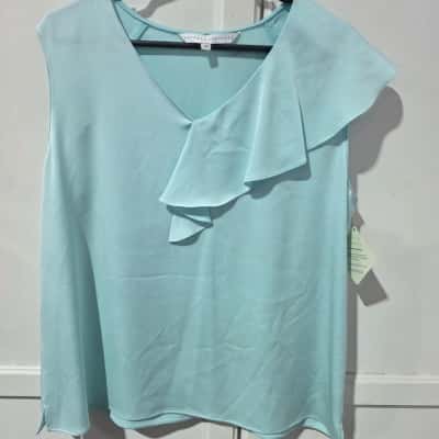 Anthea Crawford Womens  Size 18 Sleeveless Top Teal 