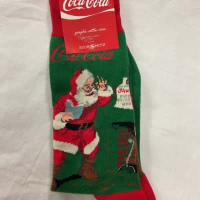 Coca-Cola Christmas Socks Men’s One Size Fits Most