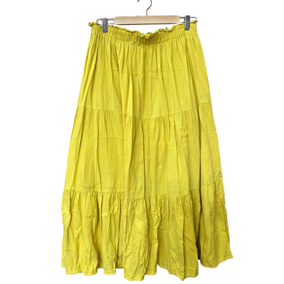 Seed Heritage Yellow Tiered Skirt Size 12