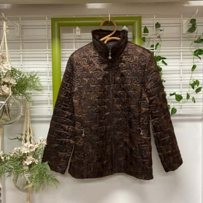 Gerry Weber Womens  Size 12 Parka Brown 