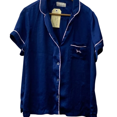 Peter Alexander Womens  Size L Pyjama top Navy Blue 