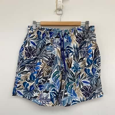 Rodd & Gunn Blue Pattern Boardshorts Size M