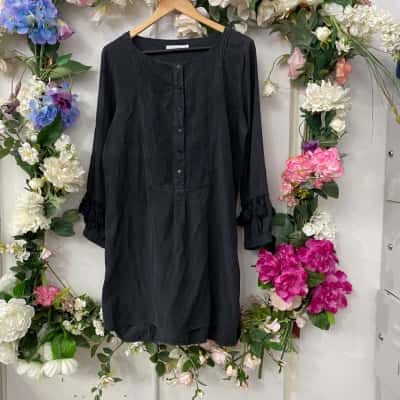 Morrison Womens  Size 12 / 3 Long Sleeve Dress Grey 