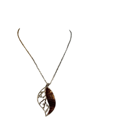 COSTUME - Womens Necklace with Leaf Pendant #25