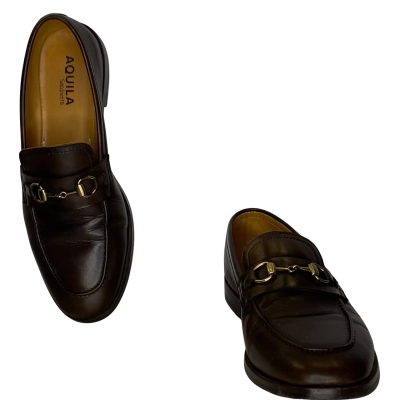 Aquila Mens  Size 42 Loafers Brown 