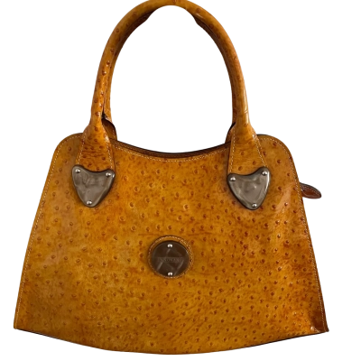 Innovare Italian Leather Womens Handbag Burnt Orange / Mustard 