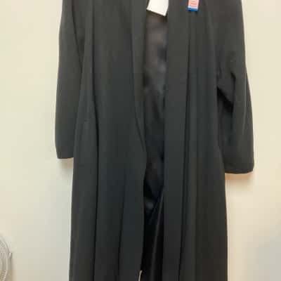 Morena Carter Womens  Size 8 Swing Coat Black  