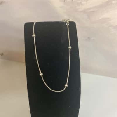  925 Sterling Silver Anklet 