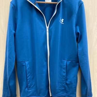 Under Armour Mens  Size M Blue Sports Zip Top 3