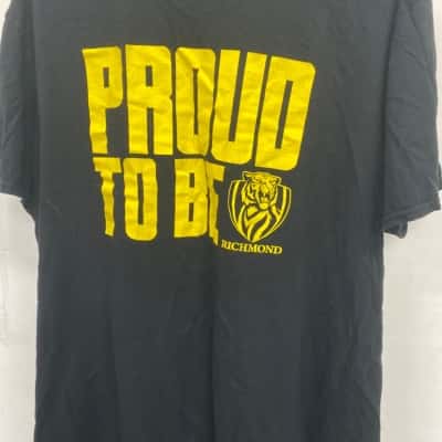 Richmond AFL Womens  Size XL T-shirts Black  / Yellow 