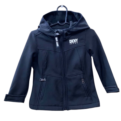 DKNY Jeans Kids Black Hooded Jacket Size 2T