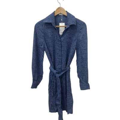 Kookai Womens  Size 34 Long Sleeve Dress Black  / Blue 