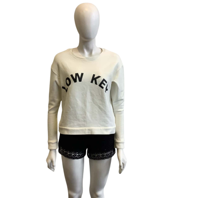 Staple the Label Women's Size XS Cropped Jumper White 