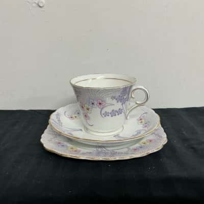 Vintage Colclough China Teacup and Saucer Set 