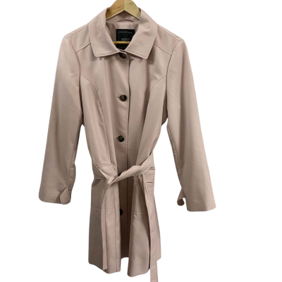 Jacqui-E Womens  Size 14 Trench Coat Pink 