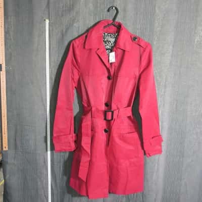 New With Tags Jacqui-E Womens Size 12 Red Coat Jacket 
