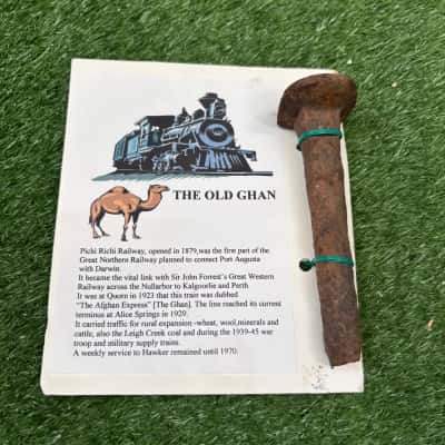 “Old Ghan” Railway Metal Nail Souvenir 
