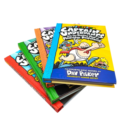Box Set The Captain Underpants Collection In Full Color - Four Epic Novels By Dav Pilkey 