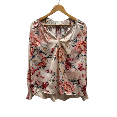 Witchery Womens  Size 12 Pink Floral Top