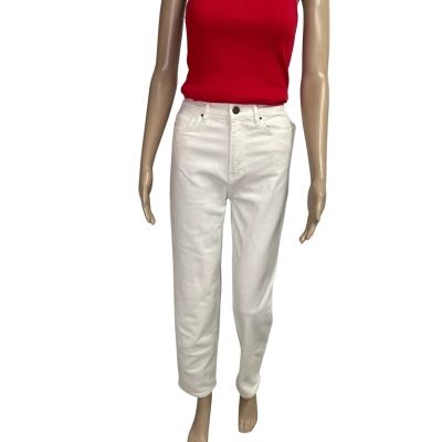 Country Road Womens  Size 4 Straight Leg Jeans Cream 
