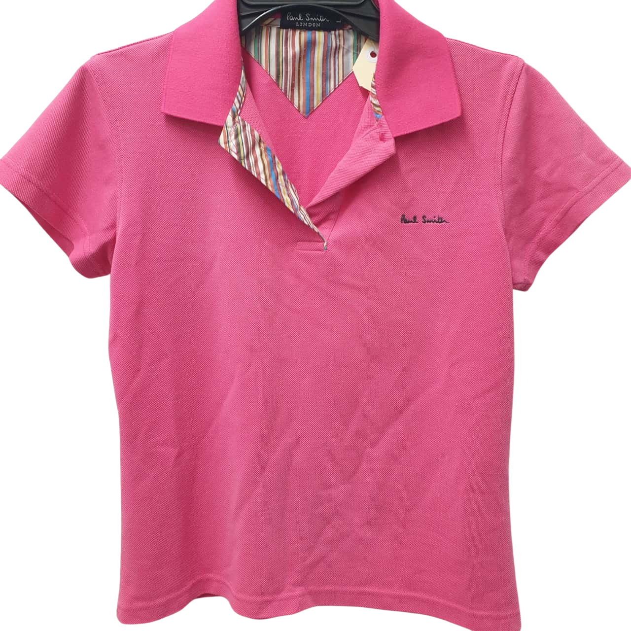 Paul Smith London - Womens Short Sleeve Pink shirt size L(s)
